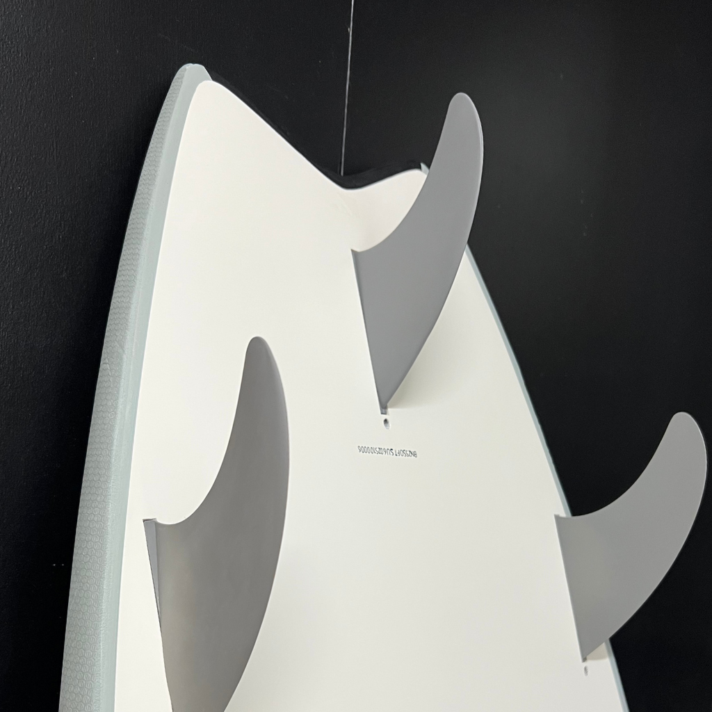 6' Bennett Surf Soft Surfboard – Classic Fish Soft Premium Performance Soft Top - Grey